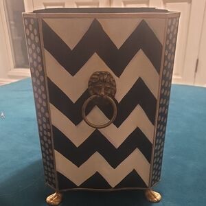 Designer MacKenzie-Childs Trash Can Large Version